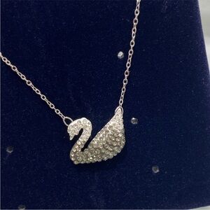 Swarovski Swan Pendant Necklace